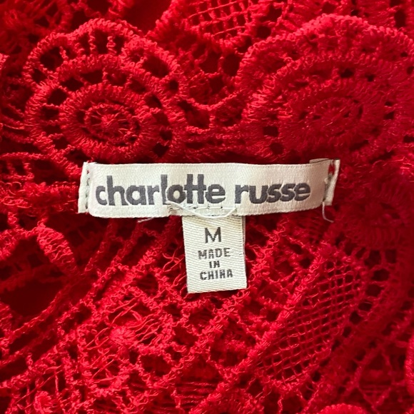 CHARLOTTE RUSSE STUNNING ❤️RED❤️ SPECIAL OCCASION DRESS SIZE MEDIUM 🌟EUC🌟 - Picture 8 of 12